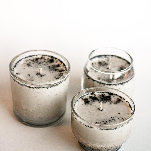 essential oil upcycled candles - coffee shop
