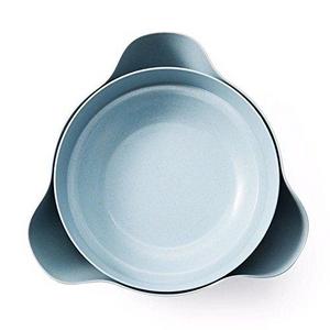 Astra Gourmet Double Dish Nut Bowl/ Pistachio Bowl/ Pedestal Snack Dish/ Olive Nut Server Serving Bowl(Blue)