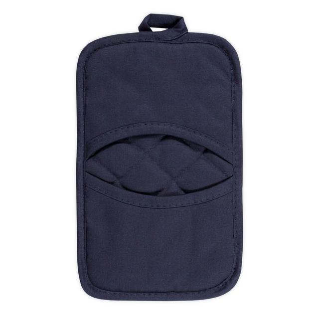 KitchenSmart® Colors 2 Solid Pocket Pot Mitt in Navy