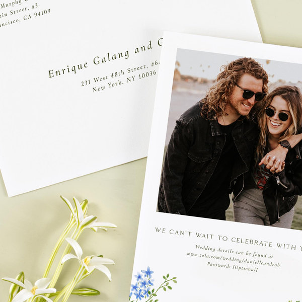 Rydal Classic | Cornflower Blue | Zola Wedding Invitations