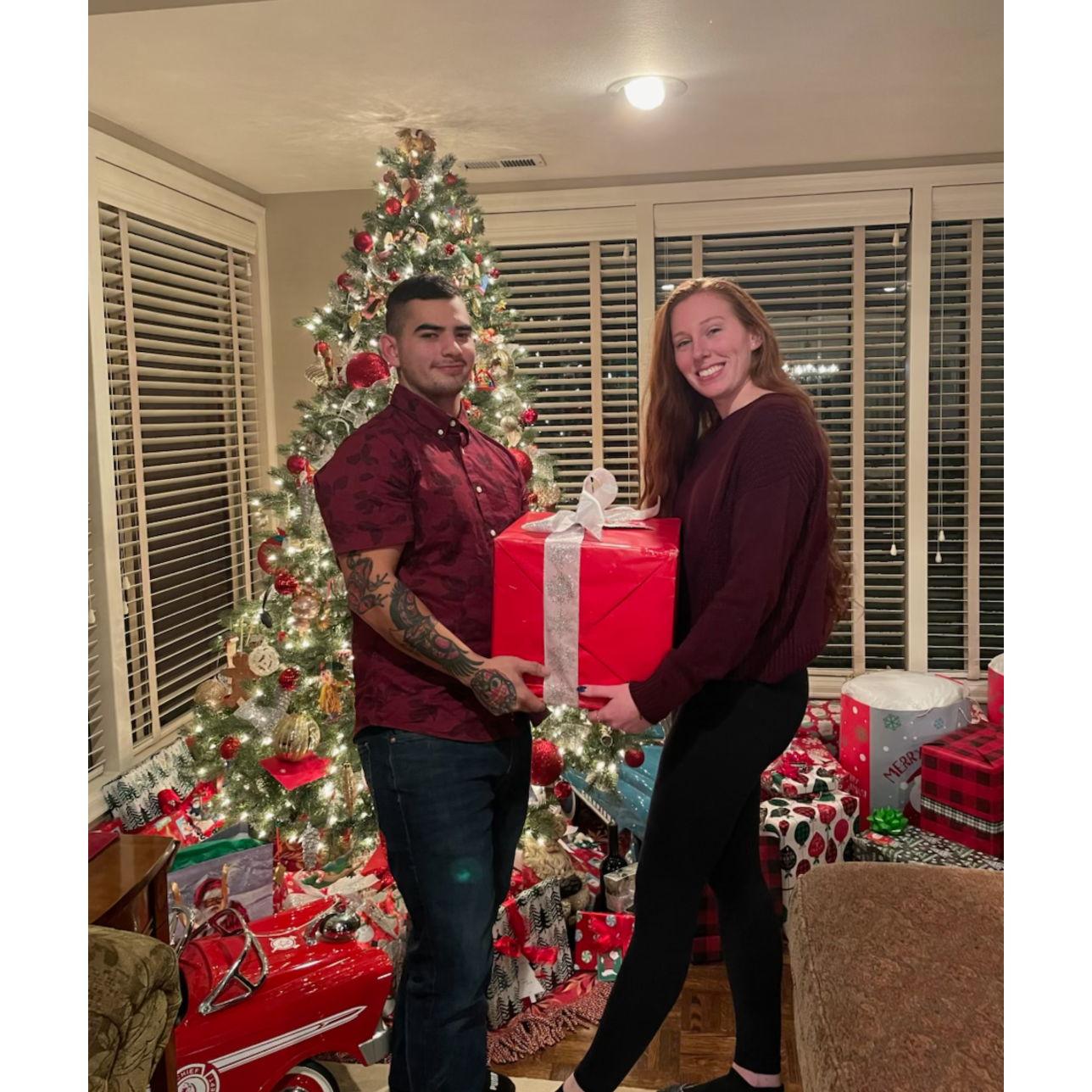 Silly Christmas pictures at Grandma's