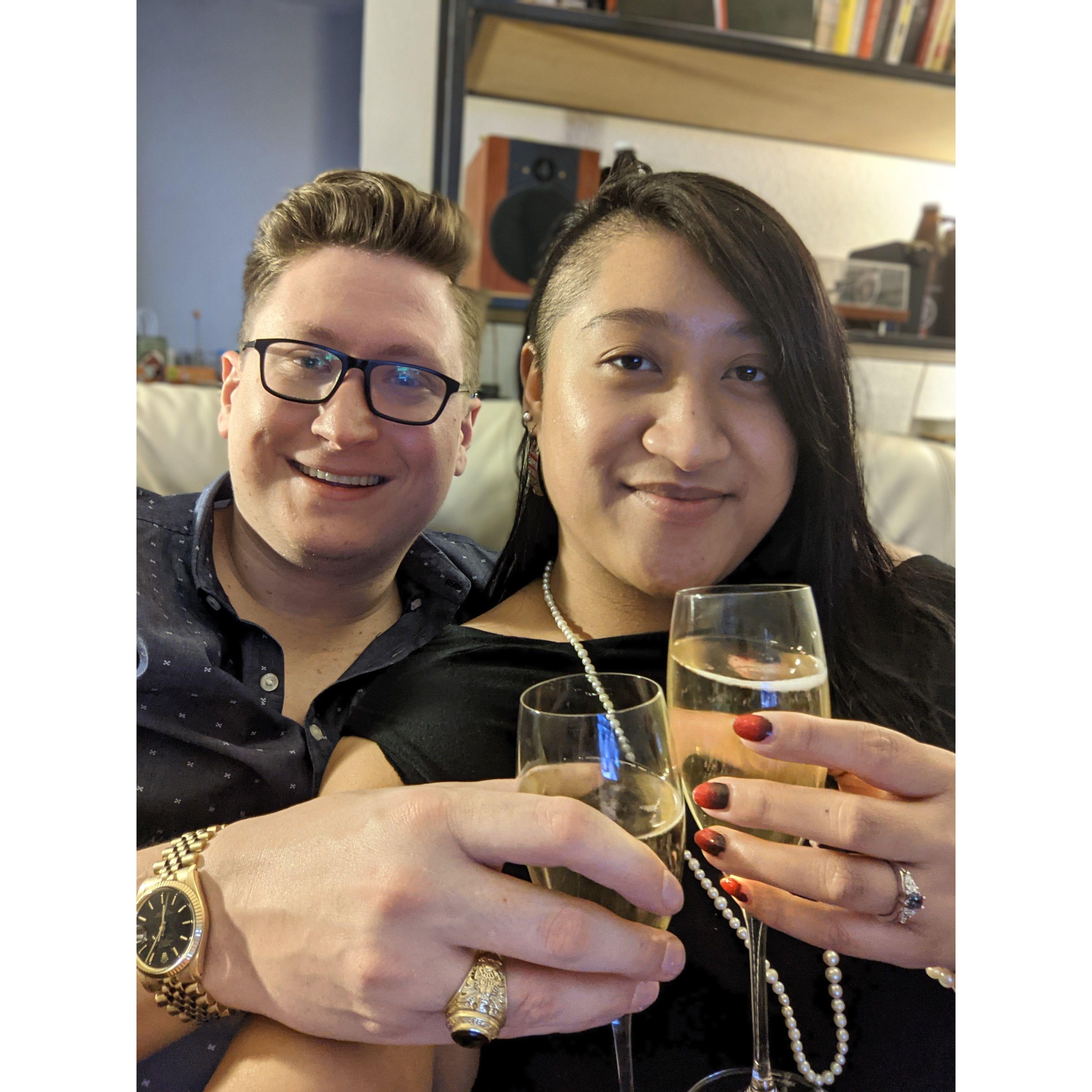 The night of our engagement!