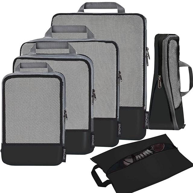 BAGAIL 4 Set/5 Set/6 Set Compression Packing Cubes Travel Expandable Packing Organizers