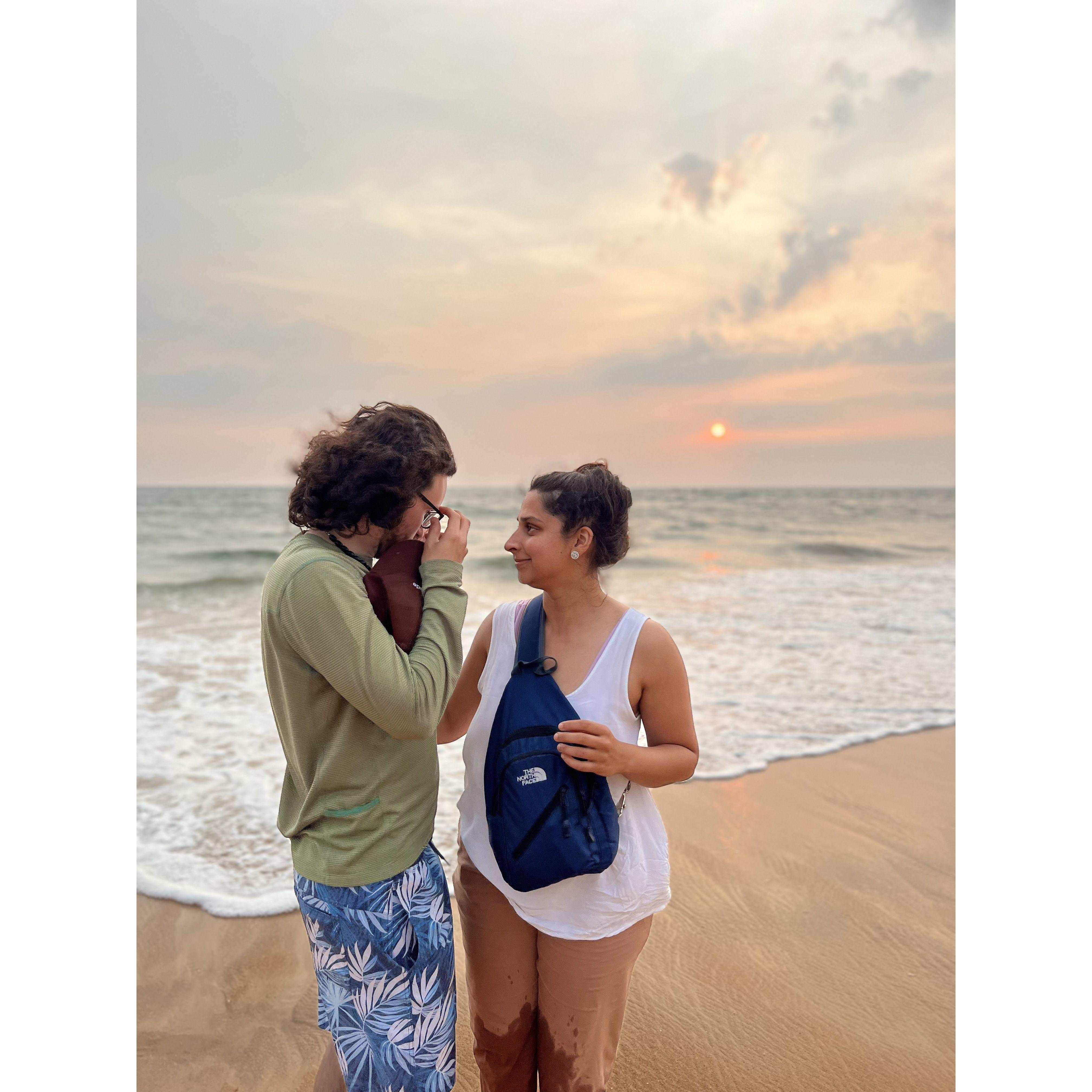 More of Goa, India. Abha thinks she saw some wild horses running on the beach