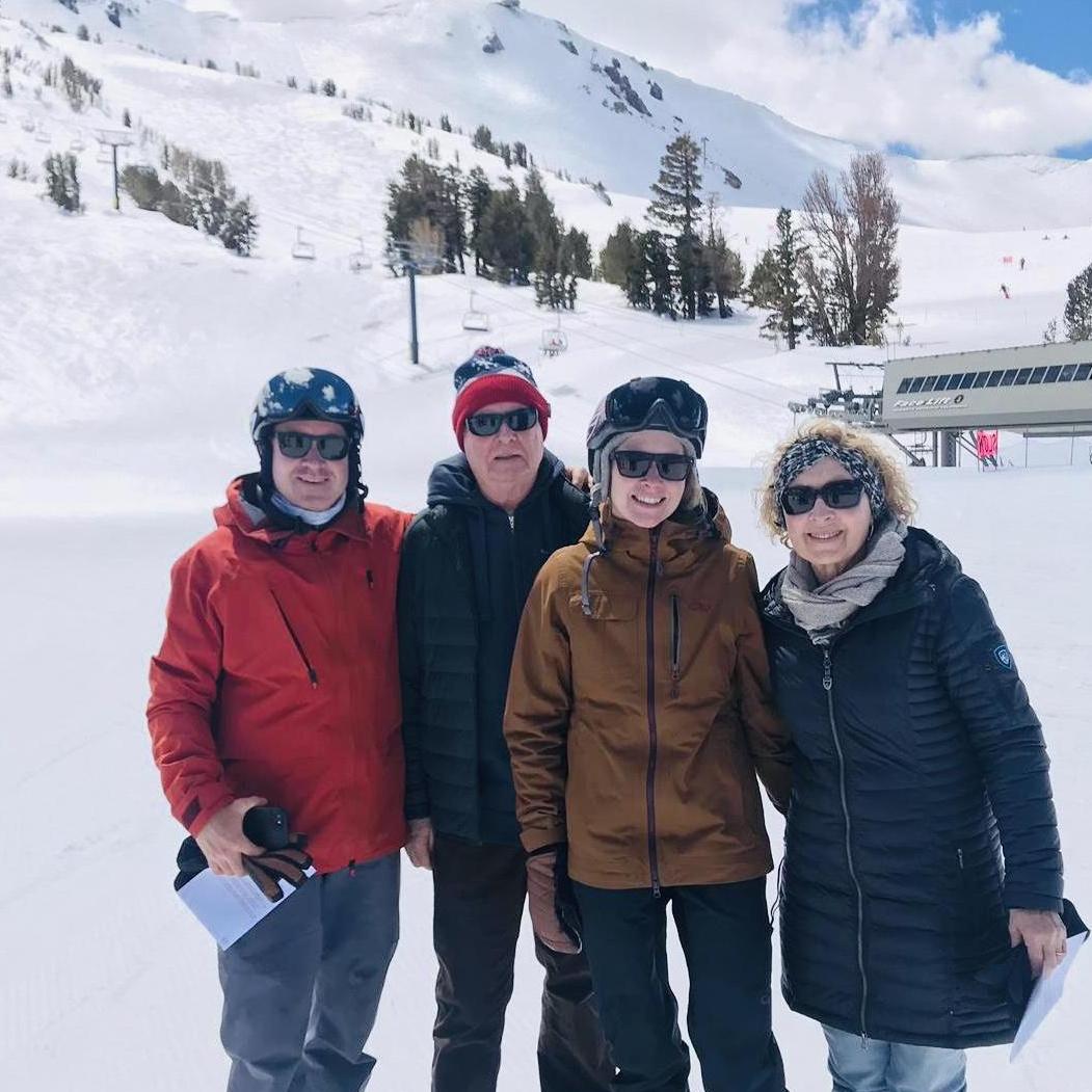 The Britton Clan Minus a Few Enjoying a Sunny Mammoth Winter Day!