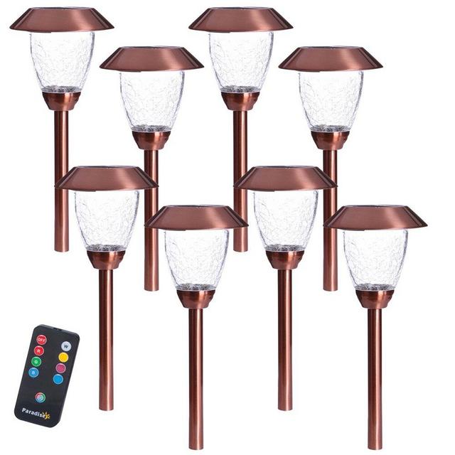 Solar Powered Pathway Light Pack (Set of 8)