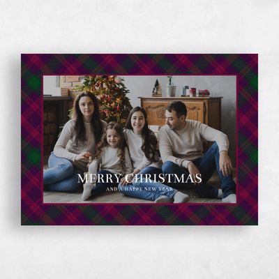 Purple Standard Holiday Card - Baldwin