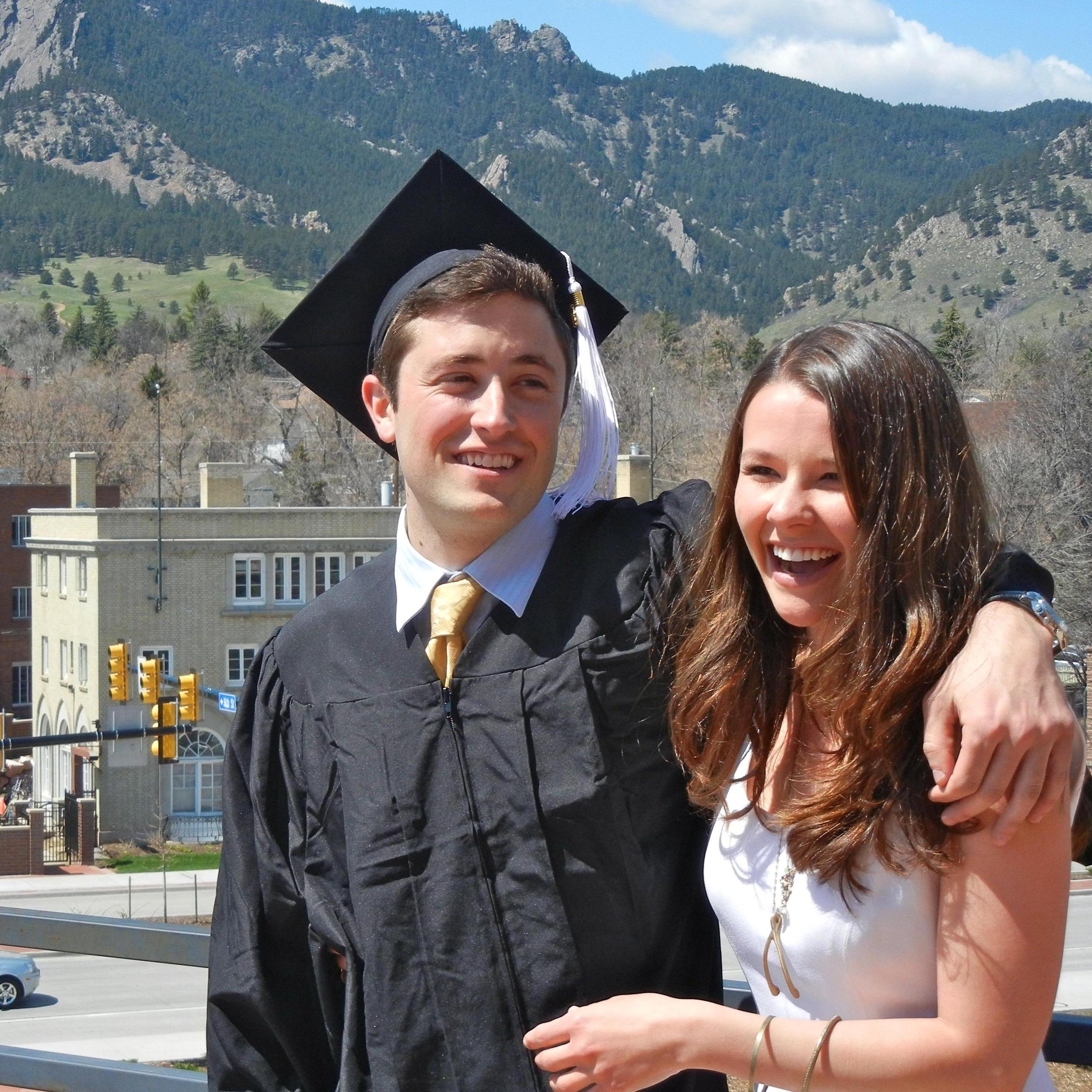 Bobby's college graduation from CU Boulder in 2013