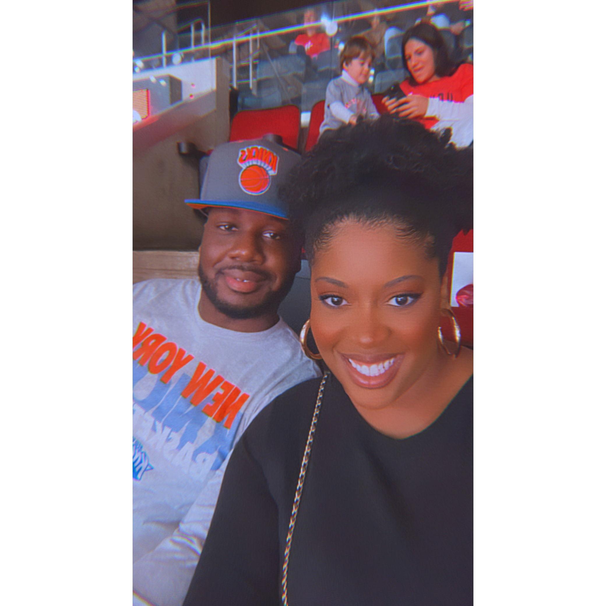 The Knicks vs the Rocketts game