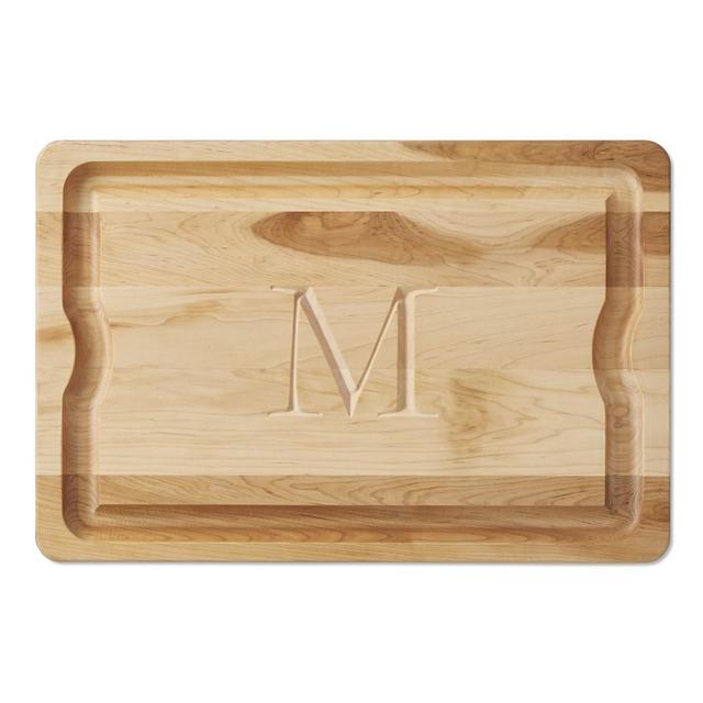 Monogram Carving Board, Maple, 24" X 16"