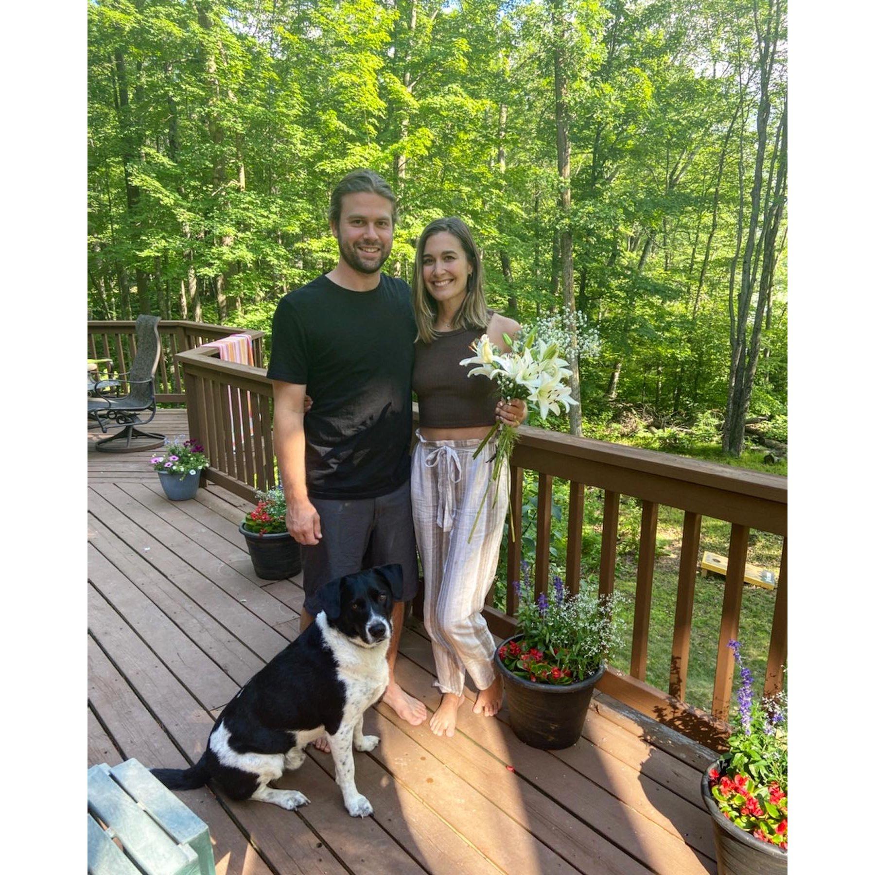 Celebrating Taylor's 30th at the cabin (July 2022)