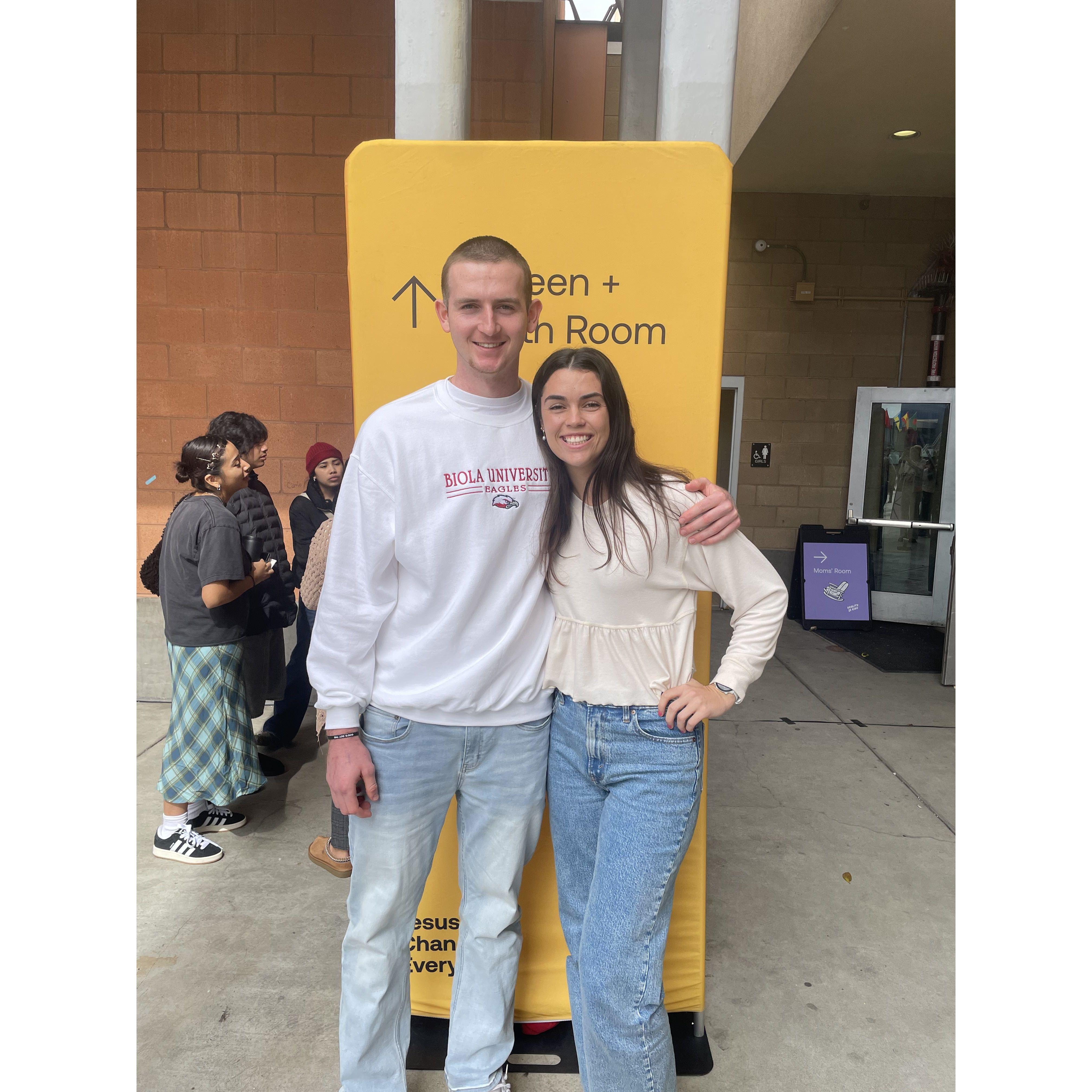 1st time going to church together!