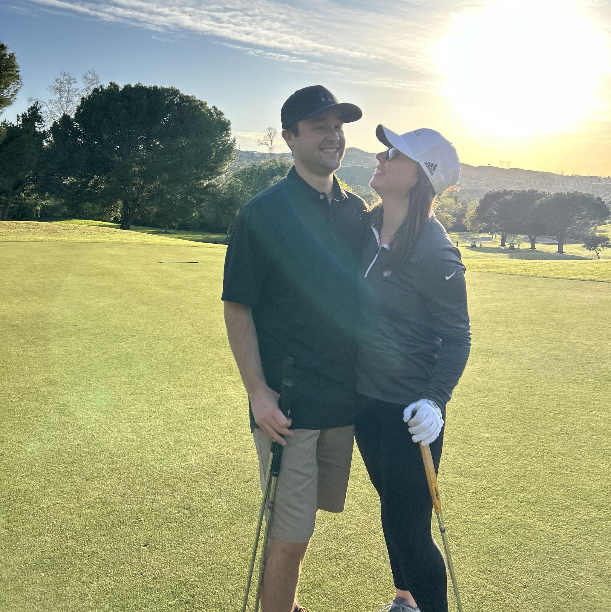 Golf day with Josh and Aimee