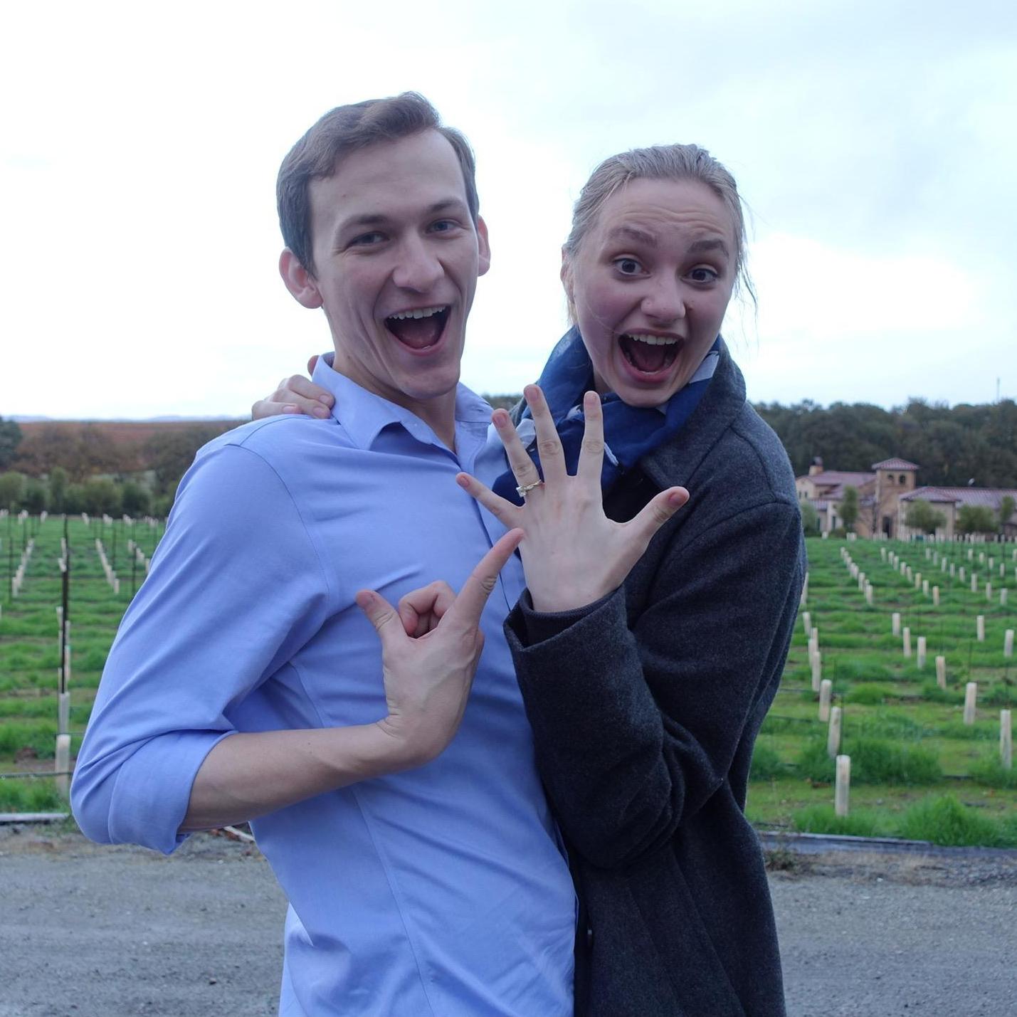 Right after Robert proposed!