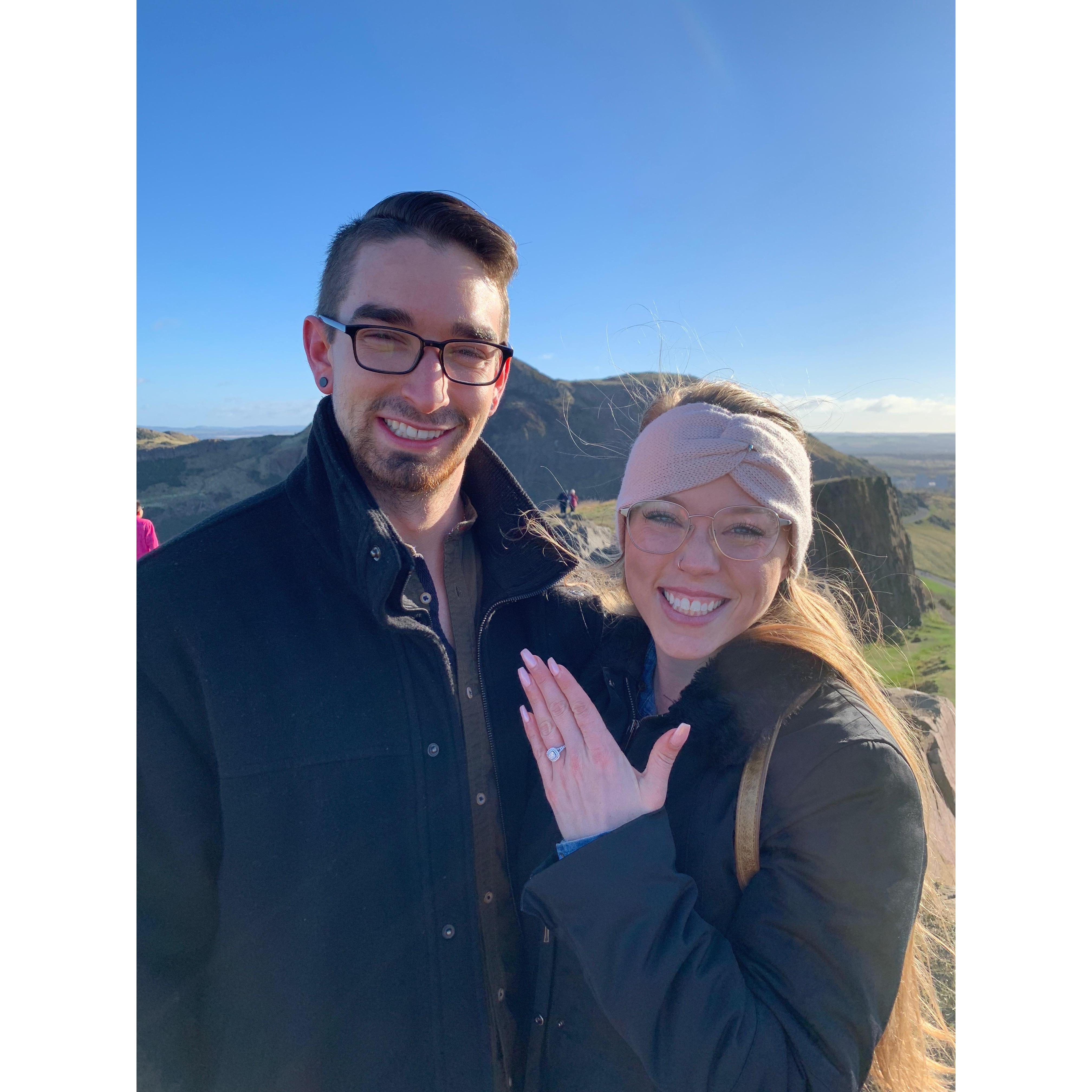 The day we got engaged - Edinburgh, Scotland. Oct 27th, 2018