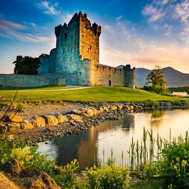 Ross Castle at sunset