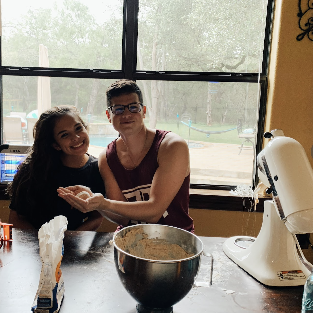 Michael has always been great at supporting Kenzie in her pursuits and passions. But, he is especially encouraging when it comes to things that resemble play dough - i.e bread dough