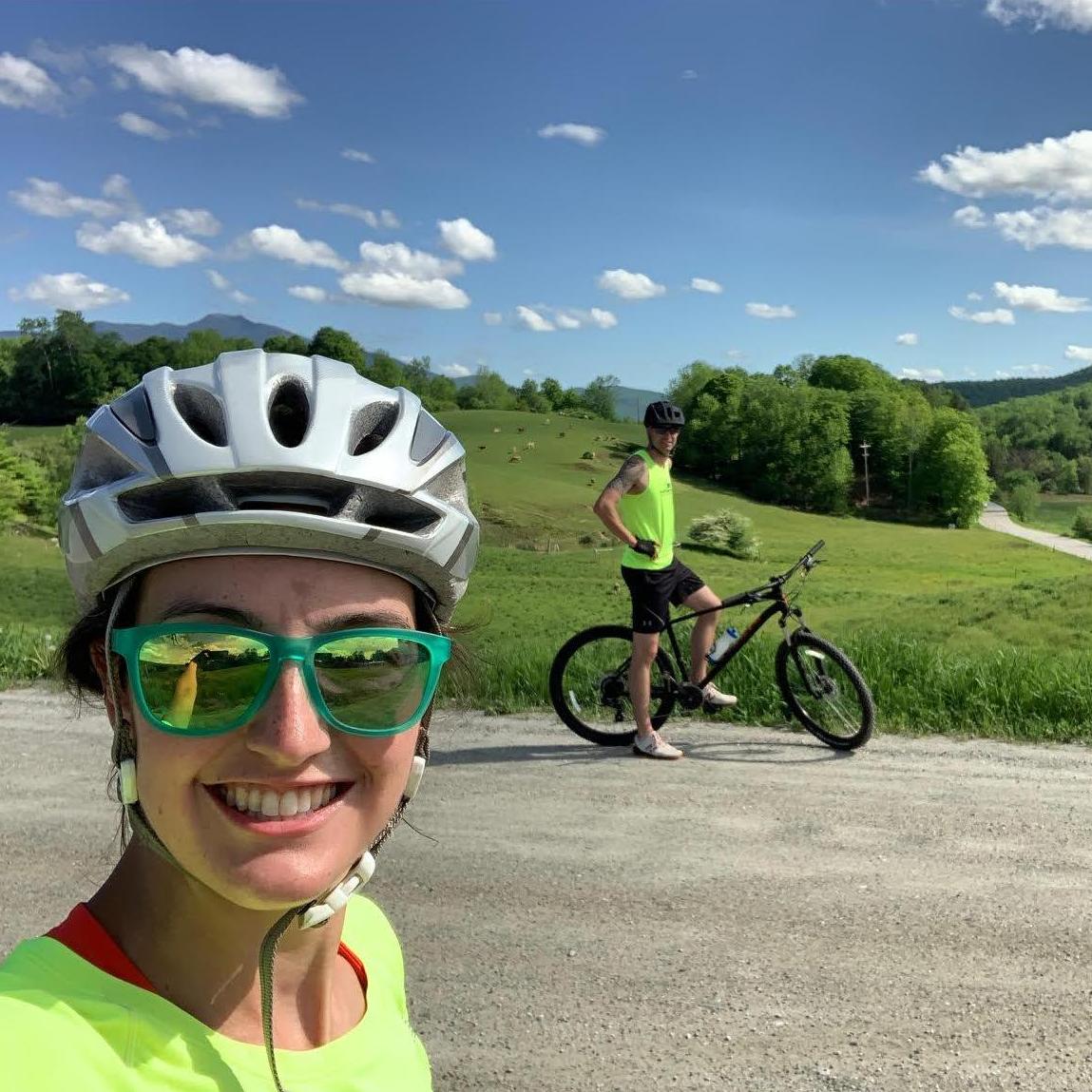 A beautiful bike ride down the road