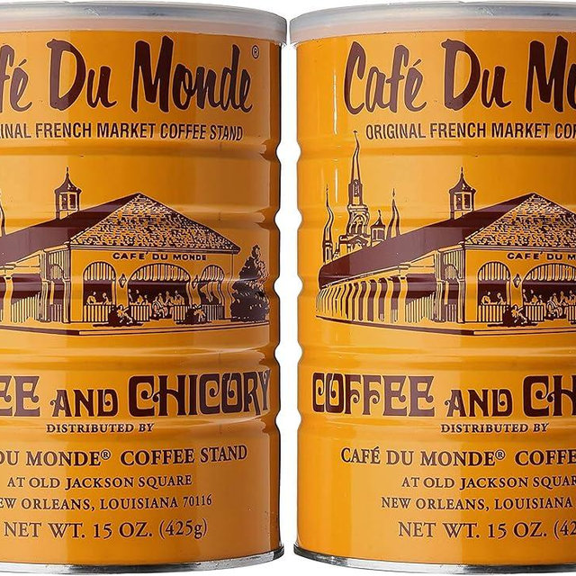 Cafe Du Monde Coffee Chicory, 15 Ounce Ground, Pack of 2