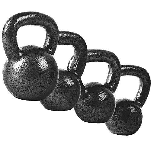 CAP Barbell Cast Iron Kettlebell Sets, Black