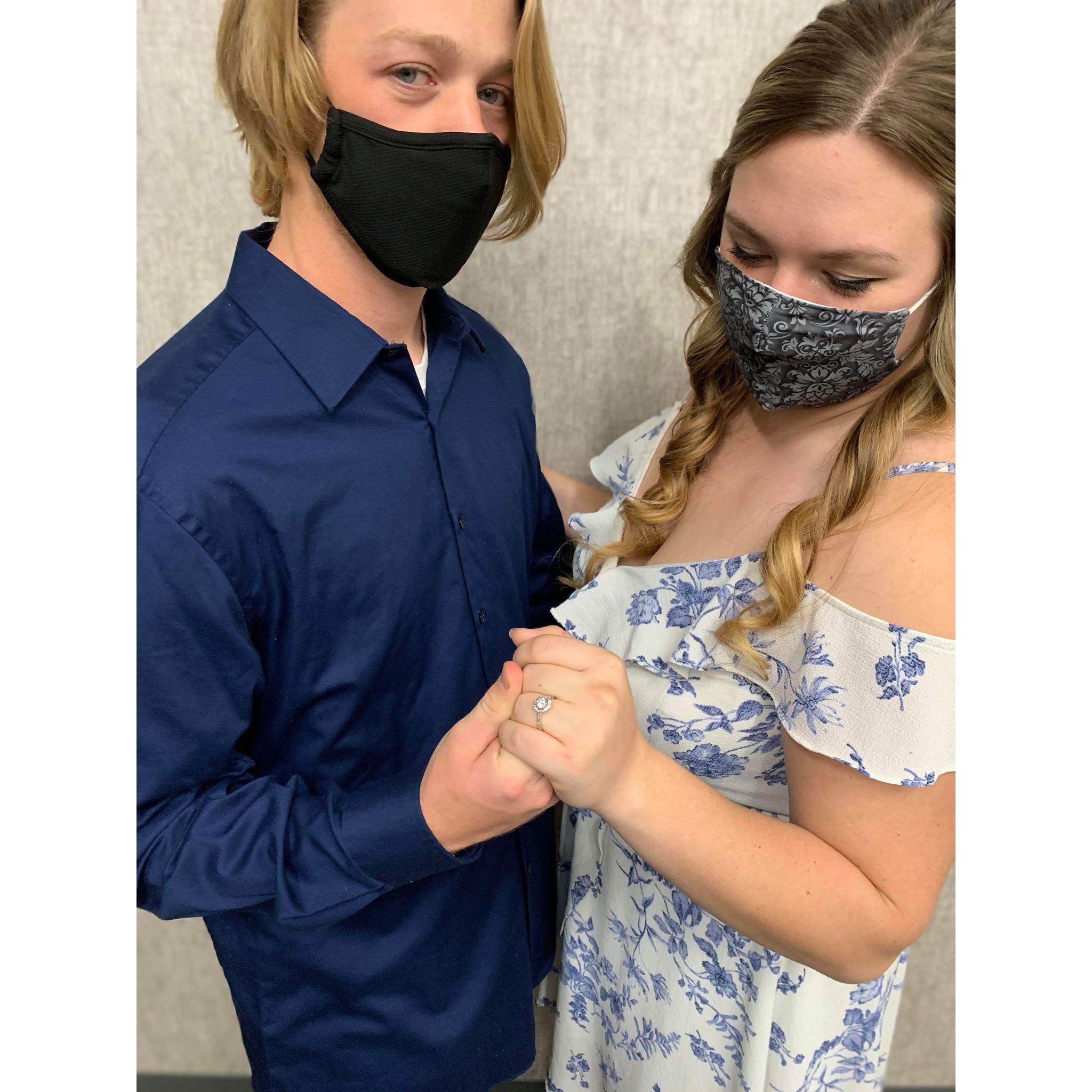 Engaged during a global pandemic, Winter 2020