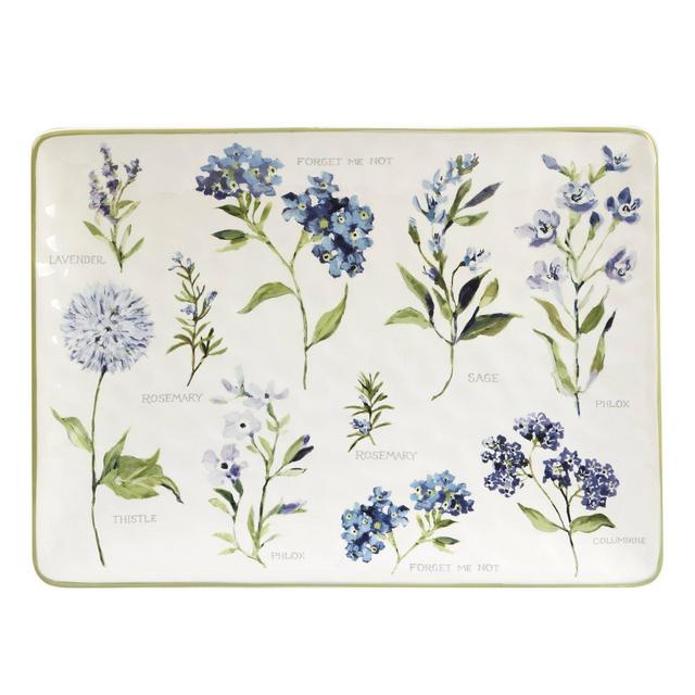 Fresh Herbs Rectangular Platter - Certified International