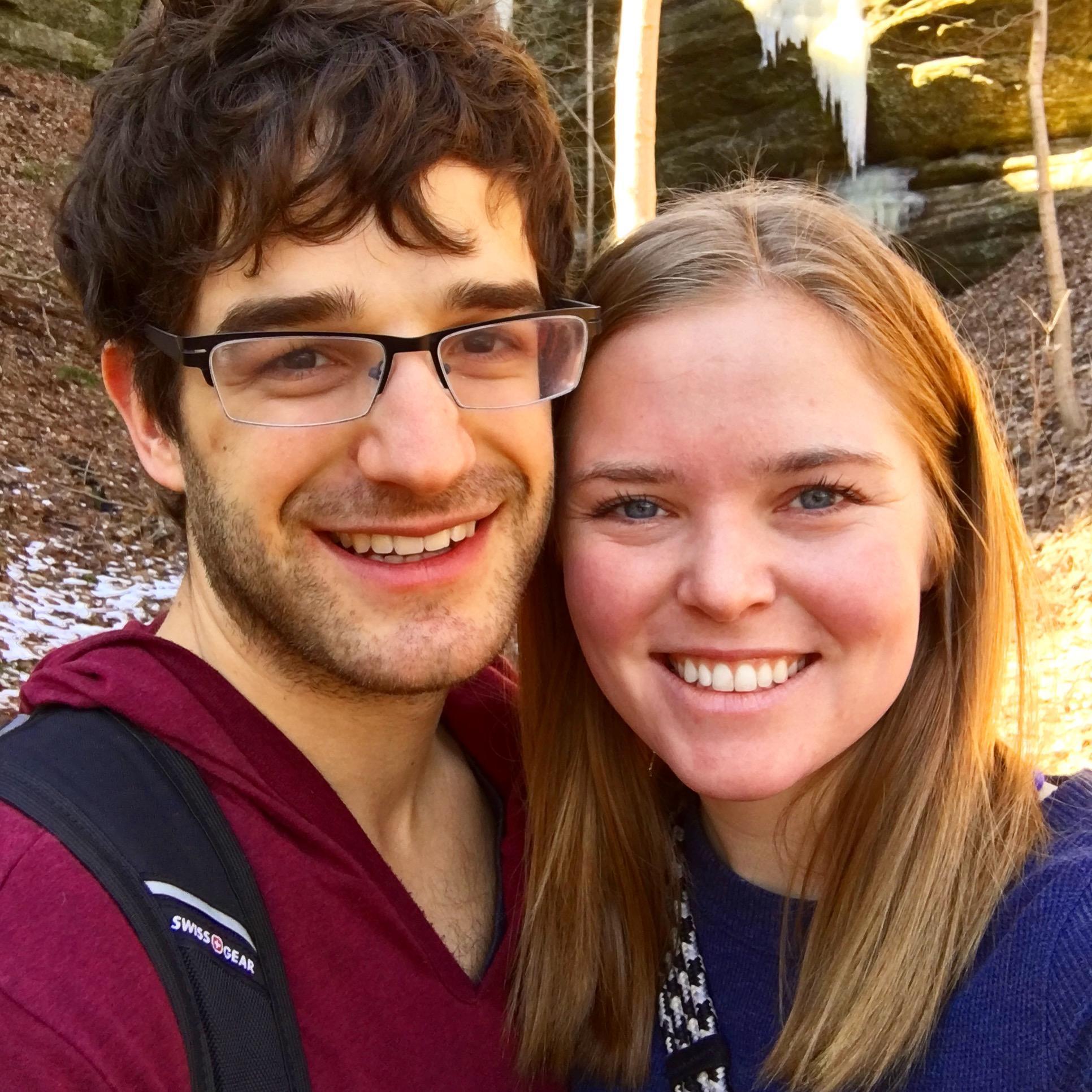 One of our very first hiking dates at Starved Rock State Park!