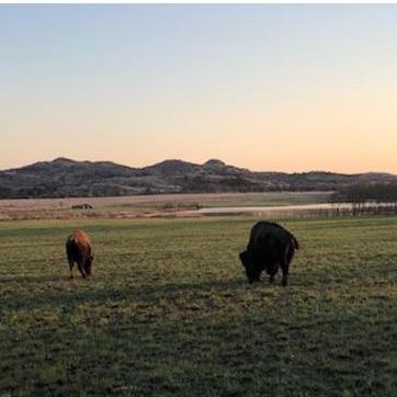 Wichita Mountain Refuge, 2016. A view of the plains of southwest Oklahoma, where Lauren and Jarad lived from 2016-2018
