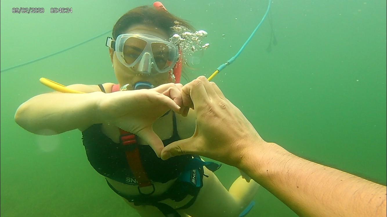 Snuba diving in the Florida keys
