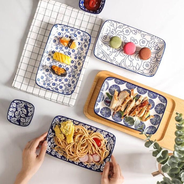 Selamica Ceramic Set 6 Rectangular Plates