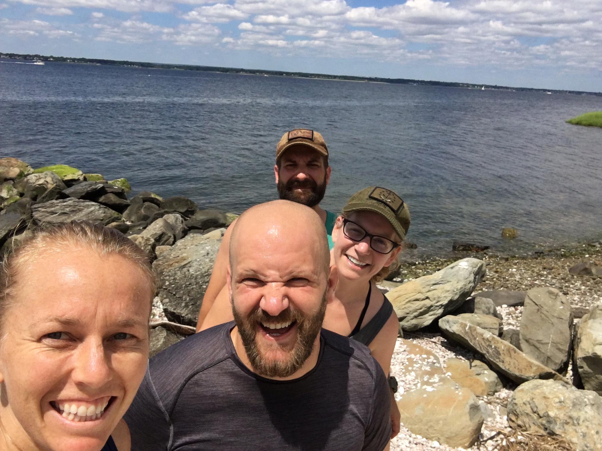 Running with Kim and Ed in Barrington