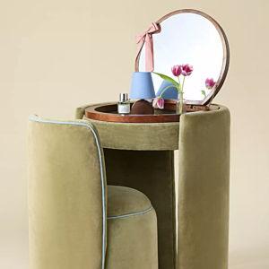 Lily Mirror Vanity & Stool Set