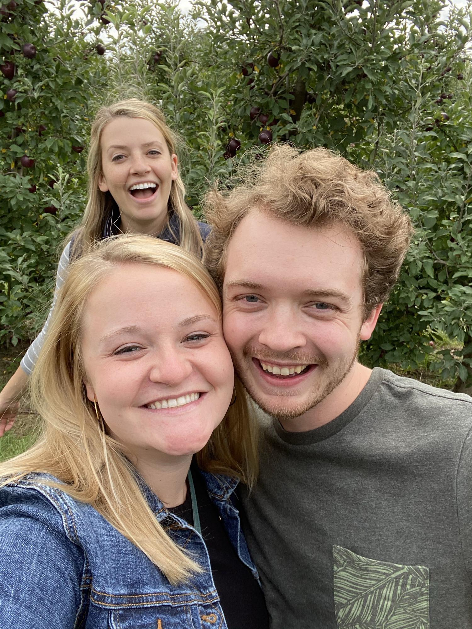 Hannah photobombing at Robinette’s