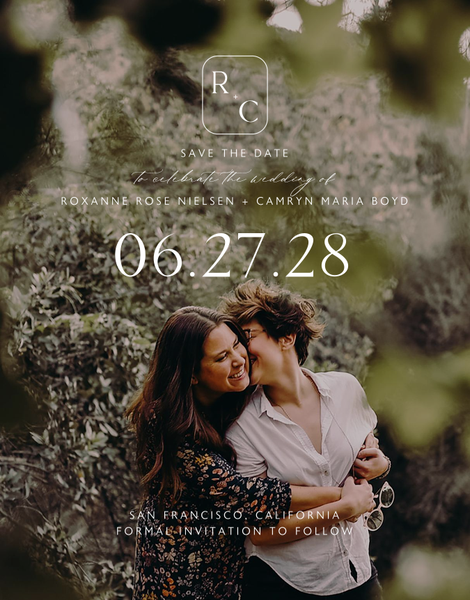 Altair Photo | White | Zola Save The Dates