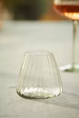 Optic Glass Wine Glass