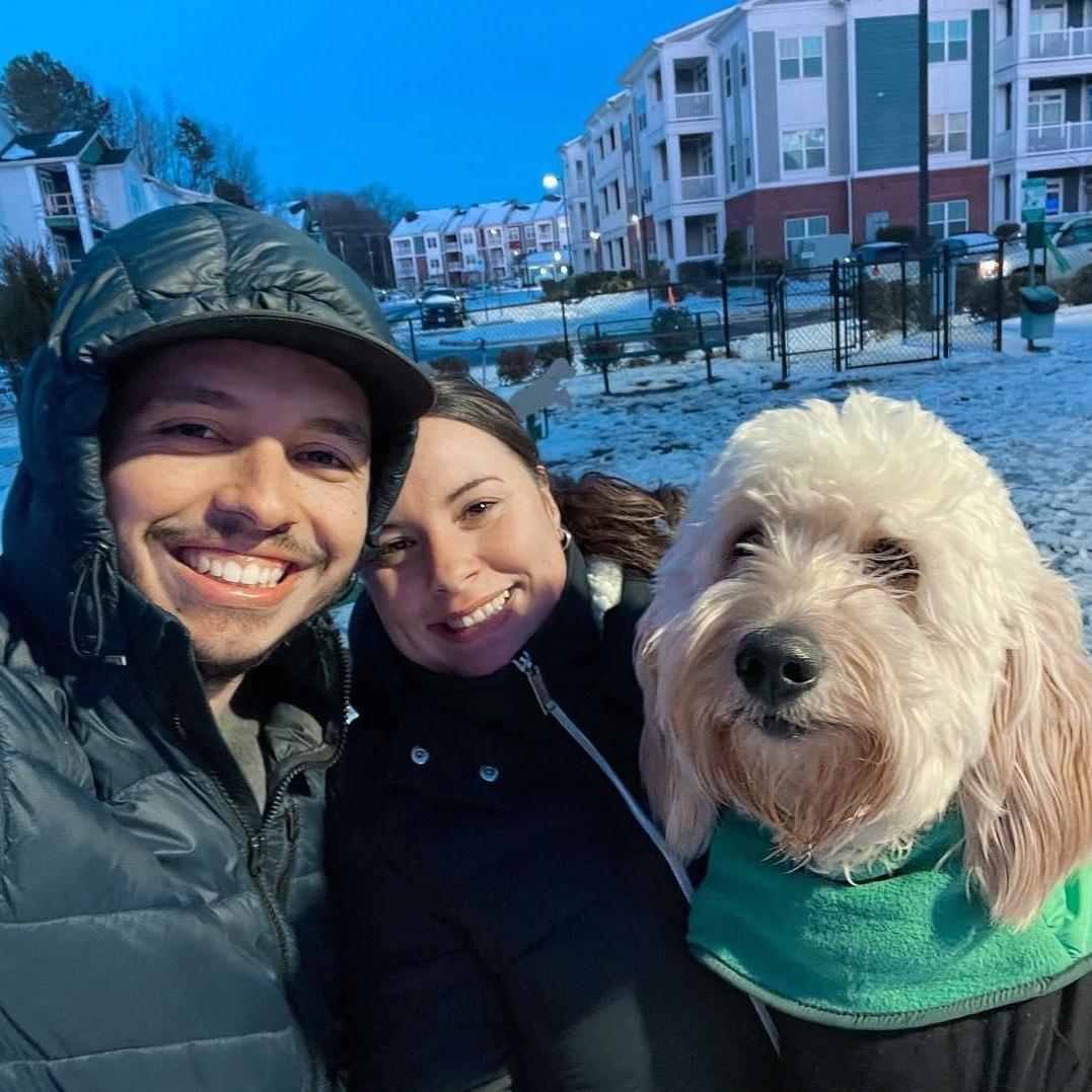 One of the rare times it snowed in CLT! Archie got to experience snow for the first time - he was obsessed!
Jan 2022