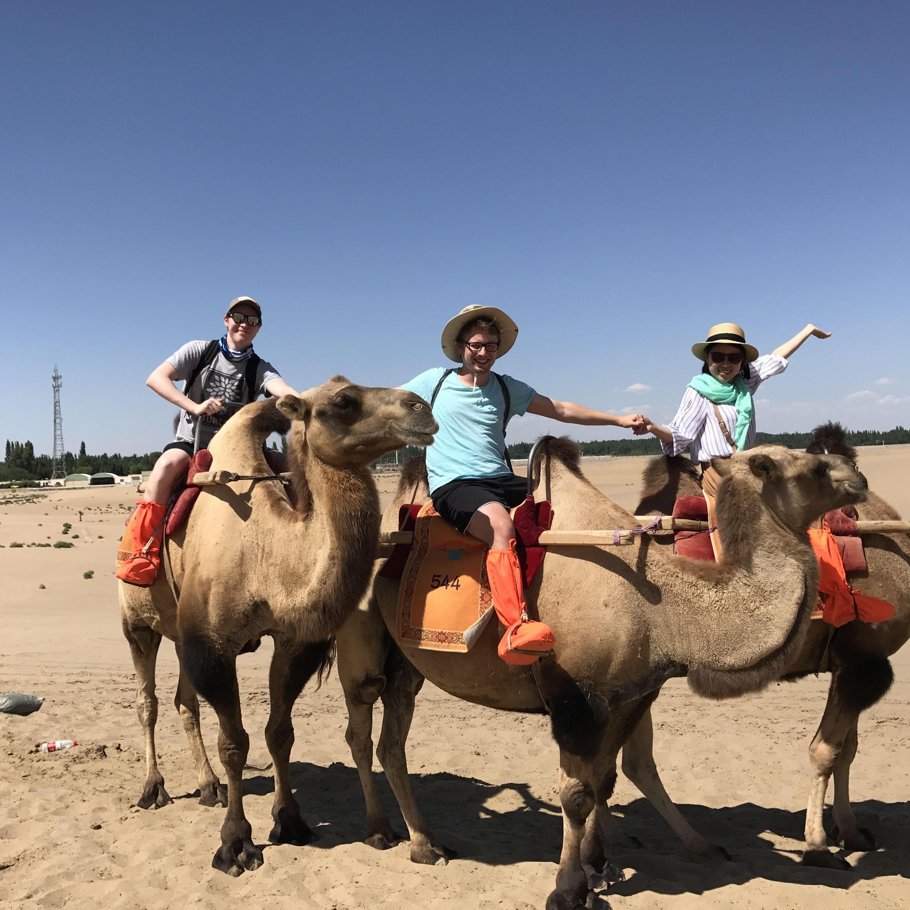 August 2017 (Dunhuang, China): We braved the Gobi Desert with Bobby