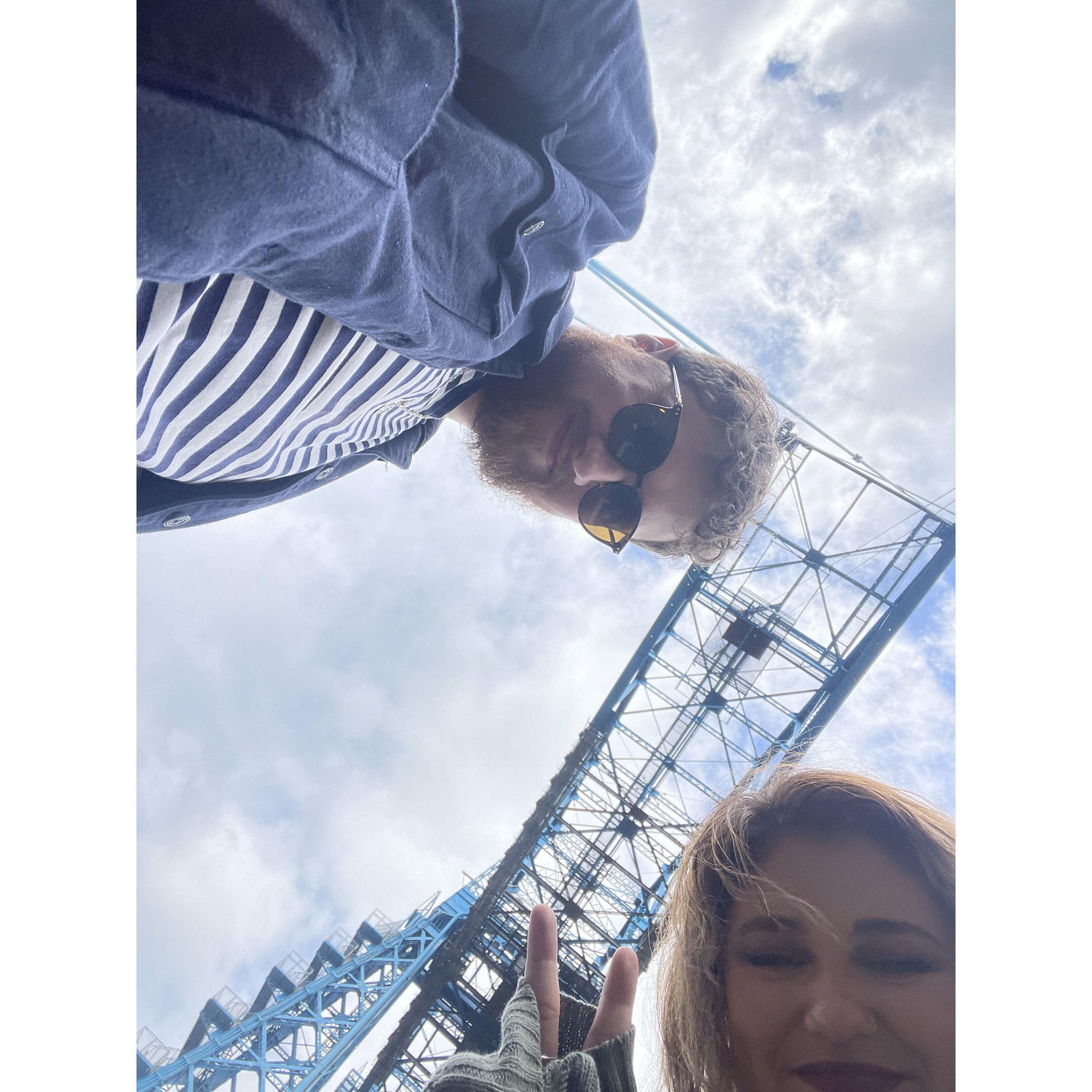 kieran took me to see the world famous transporter bridge that his grandad ron would cross over to go see his grandma pat <3 it is 114 years old and stands at 69m tall! how romantic!