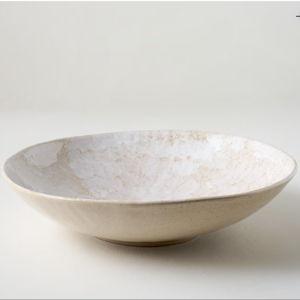 Oversized Ceramic Spongeware Serving Bowl