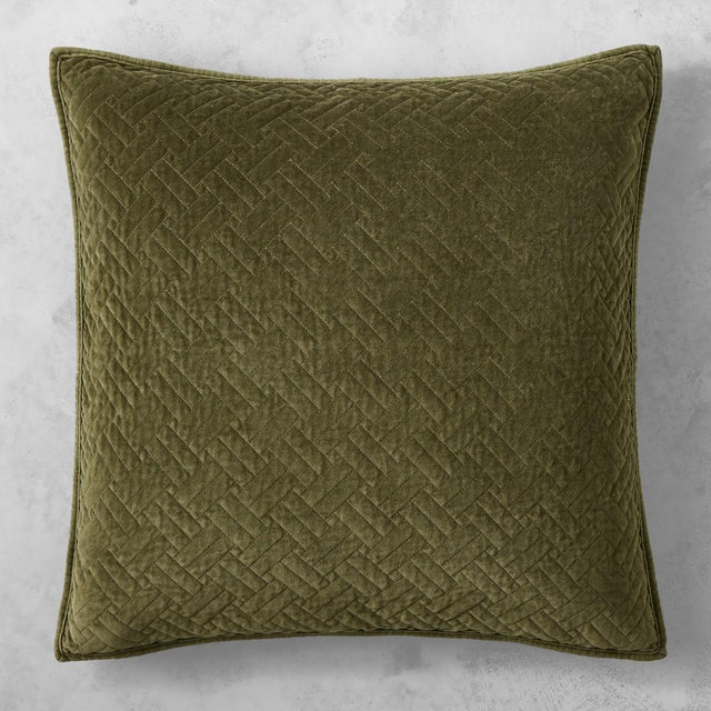 Heritage Lattice Velvet Pillow Cover