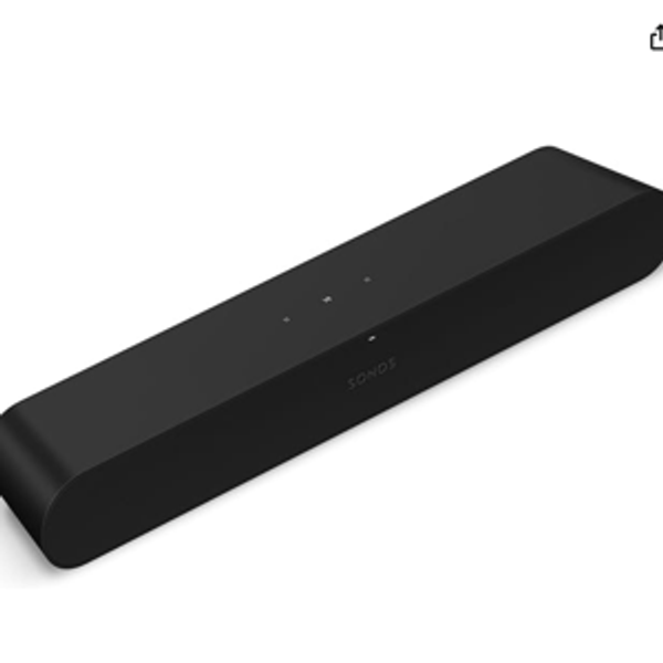 Sonos Ray - Compact Soundbar for TV and Music - Black