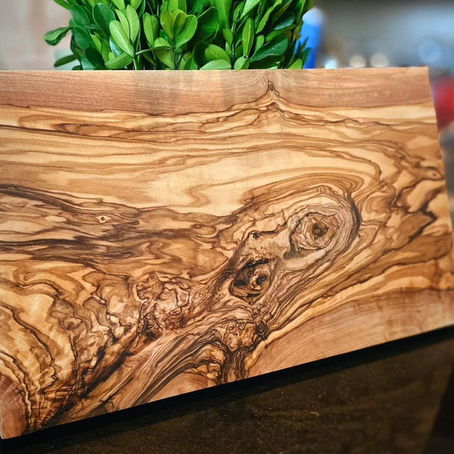 Custom Rectangle Olive Wood Cutting Board| Blank or Engraved| Get Company Logos, College Logos, Images, Words & More!| Corporate Gifts