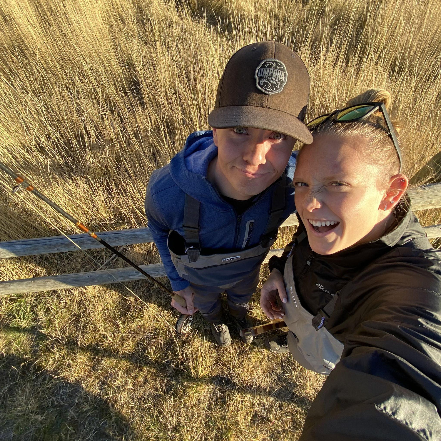 Noah and Makyah went fly fishing.