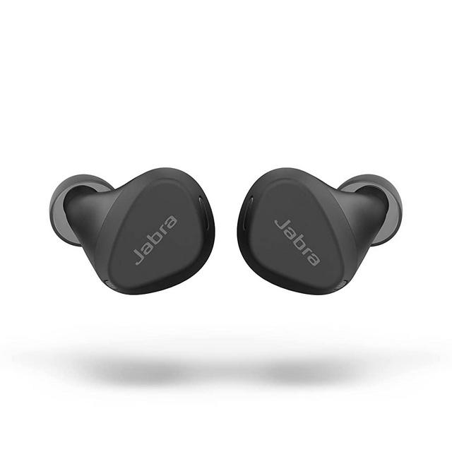 Jabra Elite 4 Active in-Ear Bluetooth Earbuds - True Wireless Ear Buds with Secure Active Fit, 4 Built-in Microphones, Active Noise Cancellation and Adjustable HearThrough Technology - Black