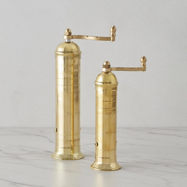 Atlas Brass Pepper Mill