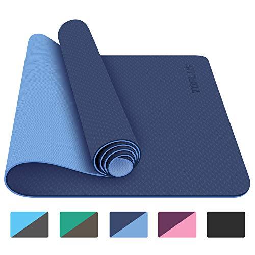 TOPLUS Yoga Mat - Classic 1/4 inch Pro Yoga Mat Eco Friendly Non Slip Fitness Exercise Mat with Carrying Strap-Workout Mat for Yoga, Pilates and Floor Exercises