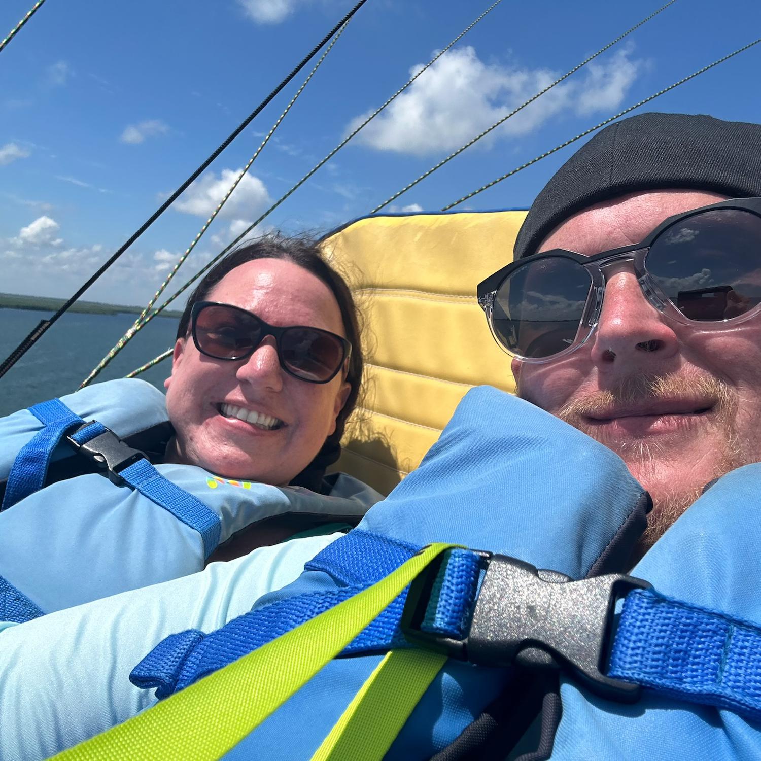 Parasailing in Cancun was so relaxing