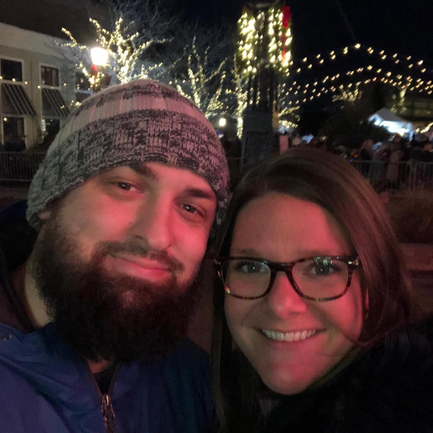 The night of our engagement... before he proposed