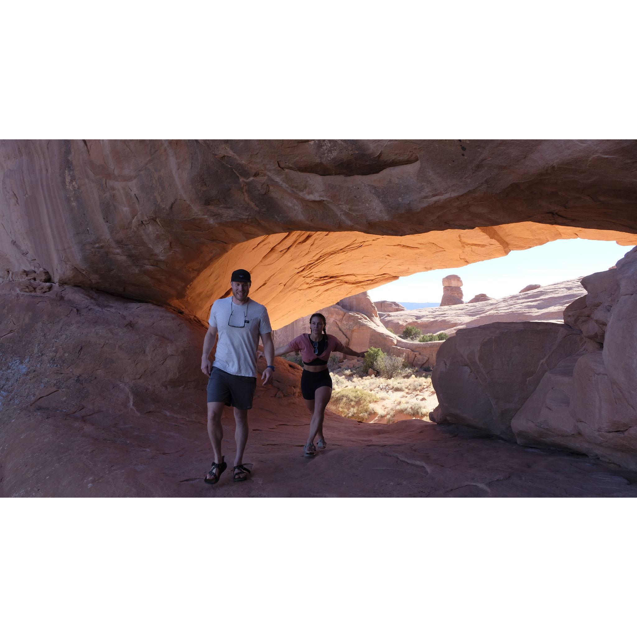 In Arches, NP. Just in the backcountry of Arches... where only the cool kids go.
