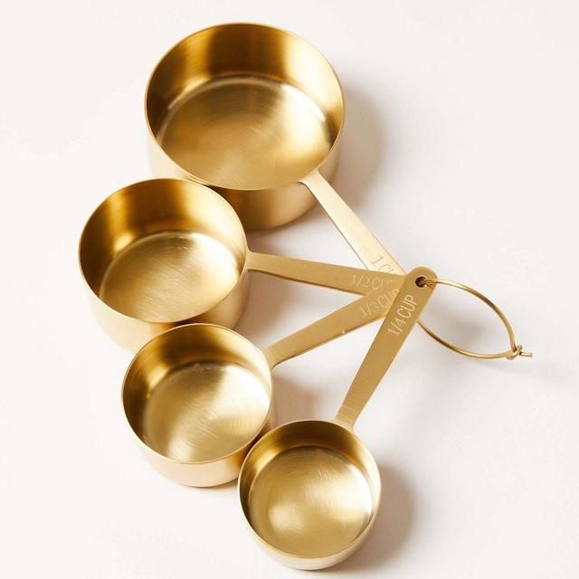 Measuring Cups, Gold, Stainless Steel